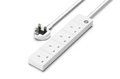 4 Gang Extension Lead 1m -  (No Neon)
