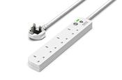 4 Gang Extension Lead 1m -  (Surge protected &amp; neon)