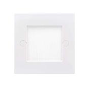 Brush Wallplate Single Gang (White Brush)