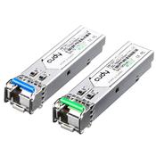 Cudy 1.25G SFP, 3km, Pair LC - Simplex, Single Mode, 1310nm/1550nm, Bi-Di