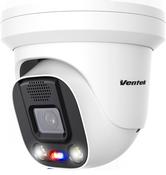Ventek 5MP IP Hybrid Turret Camera, 2.8mm Lens, 2 Way Audio, Active Deterrence, 1/2.8" Sony sensor, MicroSD Slot image