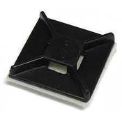 Black Adhesive Cable Tie Mounts (100pcs) image