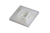 White Adhesive Cable Tie Mounts (100pcs)