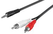 1.5m AUX Adapter 3.5mm Jack to Stereo RCA Cable image