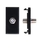 Single F to F Connector Module Black