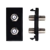 Twin F to F Connector Module Black