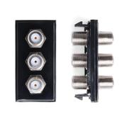 Triple F to F Connector Module Black