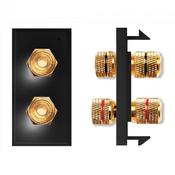 2 Audio Connector Module Black image