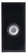 Single F Connector Module Black