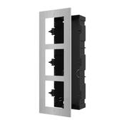 Hikvision 3 Module Frame &amp; Back Box Stainless