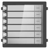 Hikvision IP Modular Door Station 6 Button Name Tag Module Stainless