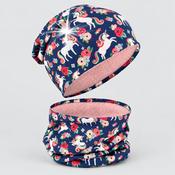 Unicorn Fleece Beanie + Loop Set image