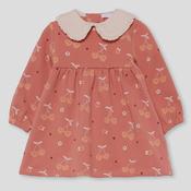 Peach Collared Dress [BG MG Street Monkey 363032] image