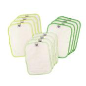 Reusable Wipes, Green - Travel Pack, Ecokinly