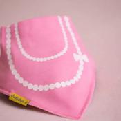 Pink with Pearls bib, Babyboo