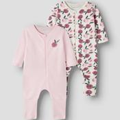 Baby Cotton Sleepsuit 2pk Peaches [BG Noos] image
