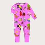 Smallies | Róisín Farm Zipped Sleepsuit Babygrow image