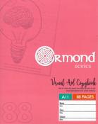 Ormond A11 88 Page Durable Cover - Visual Memory Aid - Copy Book - Pink image