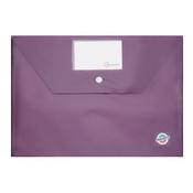 Premto A4 Button Storage Wallet - Grape Juice