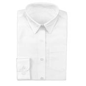 Girls White Blouse (Long or Short sleeved) image