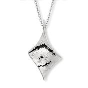 Silver Twist long pendant image