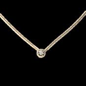 Yellow gold diamond slider image