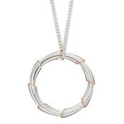 Bamboo Stem Pendant With Rose Gold Plated Detail image