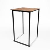 Kube High Bar Table - Rustic Tabletop