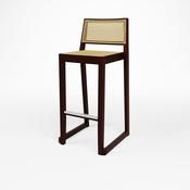 Mundi Wooden Bar Stool - Walnut