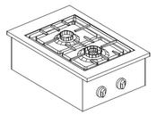 GAS RANGE 2 BU. 9KW image