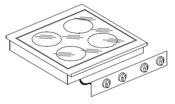 CERAMIX RANGE 4 ZONES