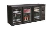 BACKBAR COOLER BLACK 3 GLASS DOORS image