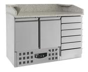 PIZZA COUNTER 2 DOORS 6 DRAWERS image