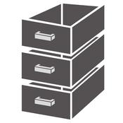 DRAWER SET 3 DRAWERS FOR TABLE 700 image