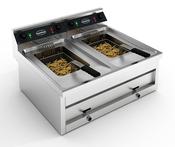 ELECTRIC COUNTER FRYER 2X12L 2X6KW image