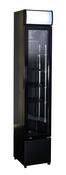 GLASS DOOR REFRIGERATOR NARROW BLACK image