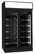 FREEZER 2 GLASS DOORS BLACK INS-1000F BL