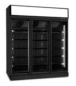 FREEZER 3 GLASS DOORS BLACK INS-1530F BL