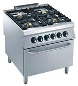 PRO 900 GAS RANGE 4 BU. WITH EL. OVEN image