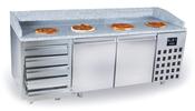 PIZZA COUNTER 2 DOORS 5 DRAWERS image