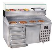 PIZZA COUNTER 1 DOOR 5 DRAWERS image