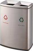 WASTE BIN 60L BRUSHED STAINLESS STEEL image
