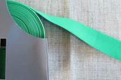 Soft coloured elastic, 38mm - Green image