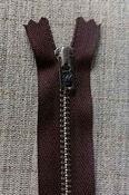 YKK metal trouser zips (aluminium teeth) - Brown / 7" (18cm)