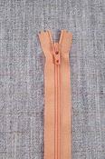 Nylon dress and skirt zips: pinks/reds - Bright Peach (YKK) / 22" (56cm)