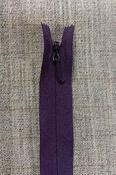 Concealed/invisible zips: blues/purples - Dark Purple (YKK) / 9" (23cm)