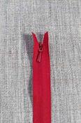 Concealed/invisible zips: pinks/reds - Red (YKK) / 16" (40cm) image