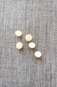 Pearlised shank buttons (11mm &amp; 14mm) - Cream / 11mm