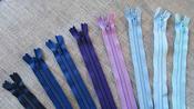Nylon dress and skirt zips: blues and purples - Navy / 20" (50cm)