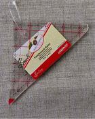 Patchwork triangle rule - 4.5" with 1/4" seam gauge image